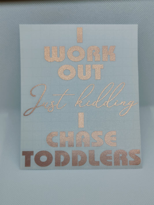 Rose Gold Chase Toddlers Decal