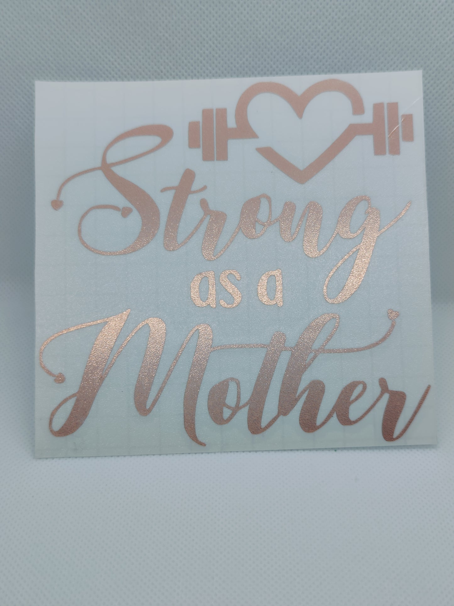 Rose Gold Strong Mother Vinyl Decal